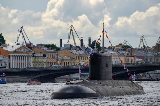 Russia Navy Day Preparations