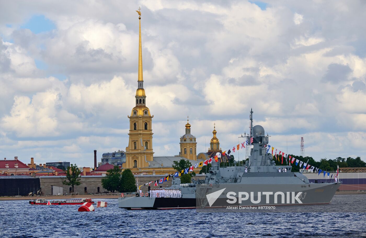 Russia Navy Day Preparations
