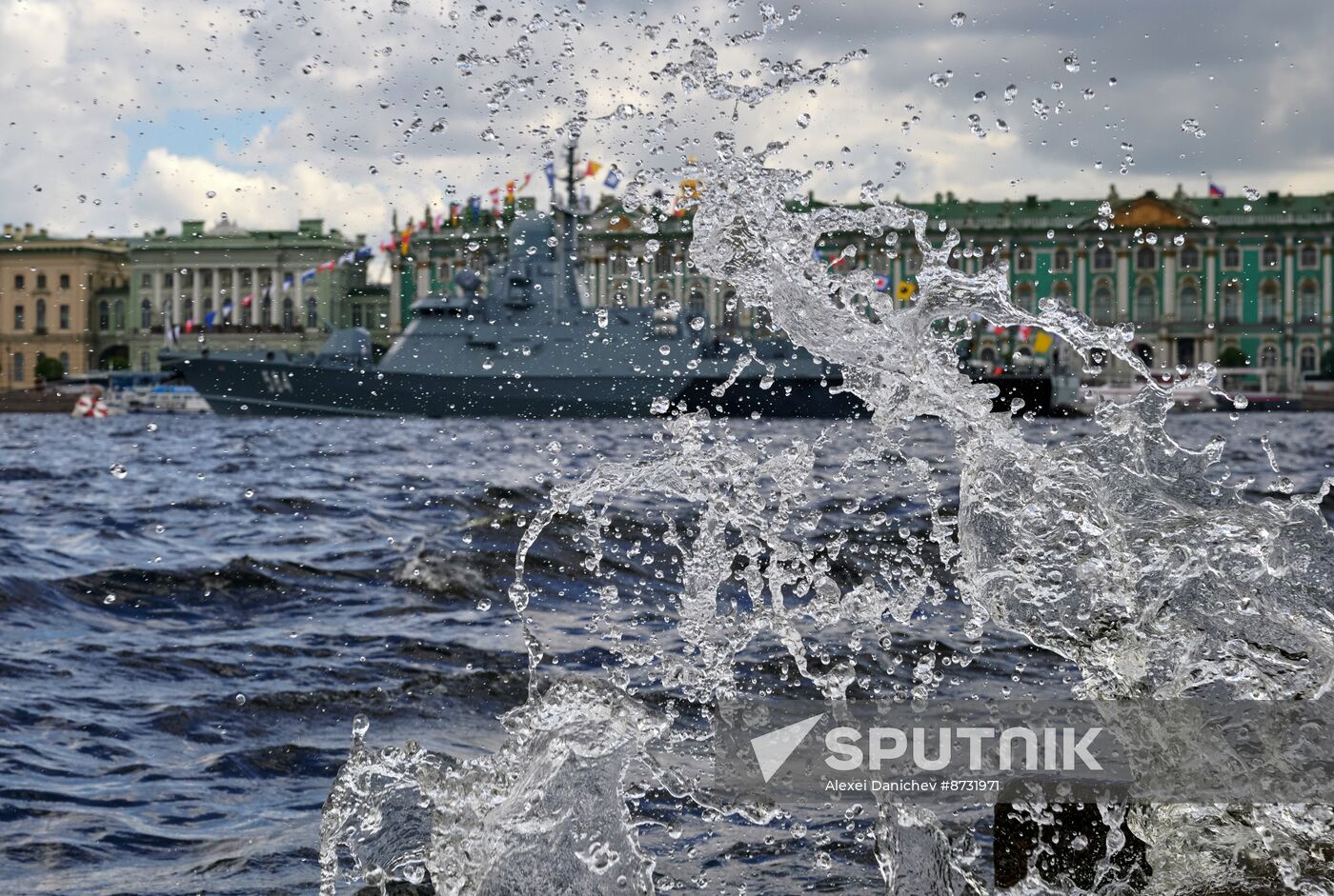 Russia Navy Day Preparations
