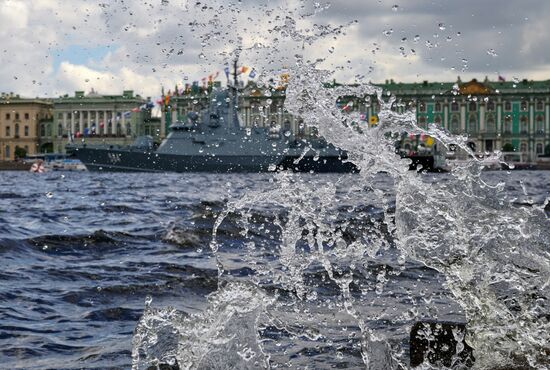 Russia Navy Day Preparations