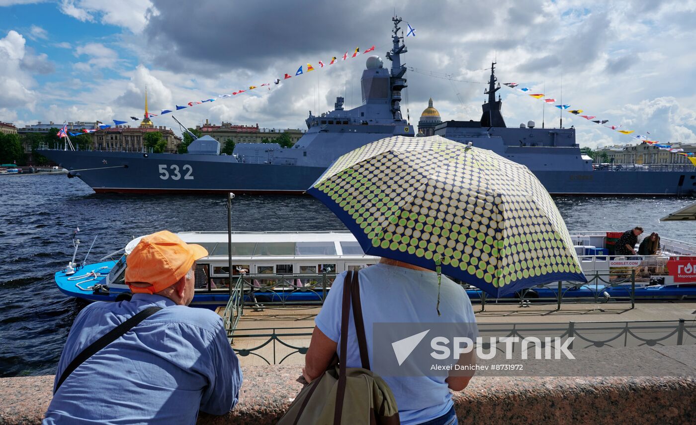 Russia Navy Day Preparations