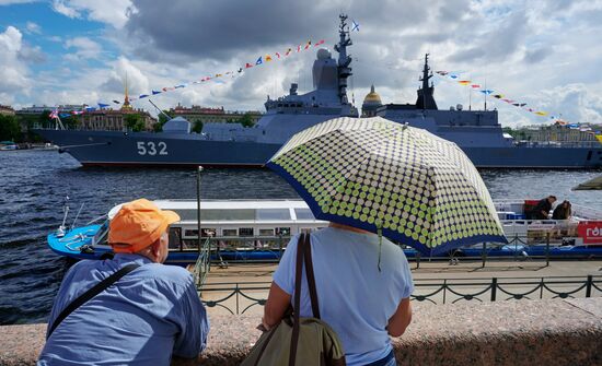 Russia Navy Day Preparations