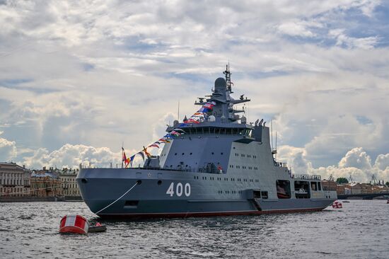 Russia Navy Day Preparations