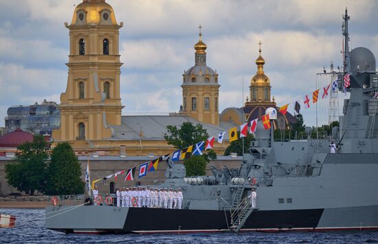 Russia Navy Day Preparations