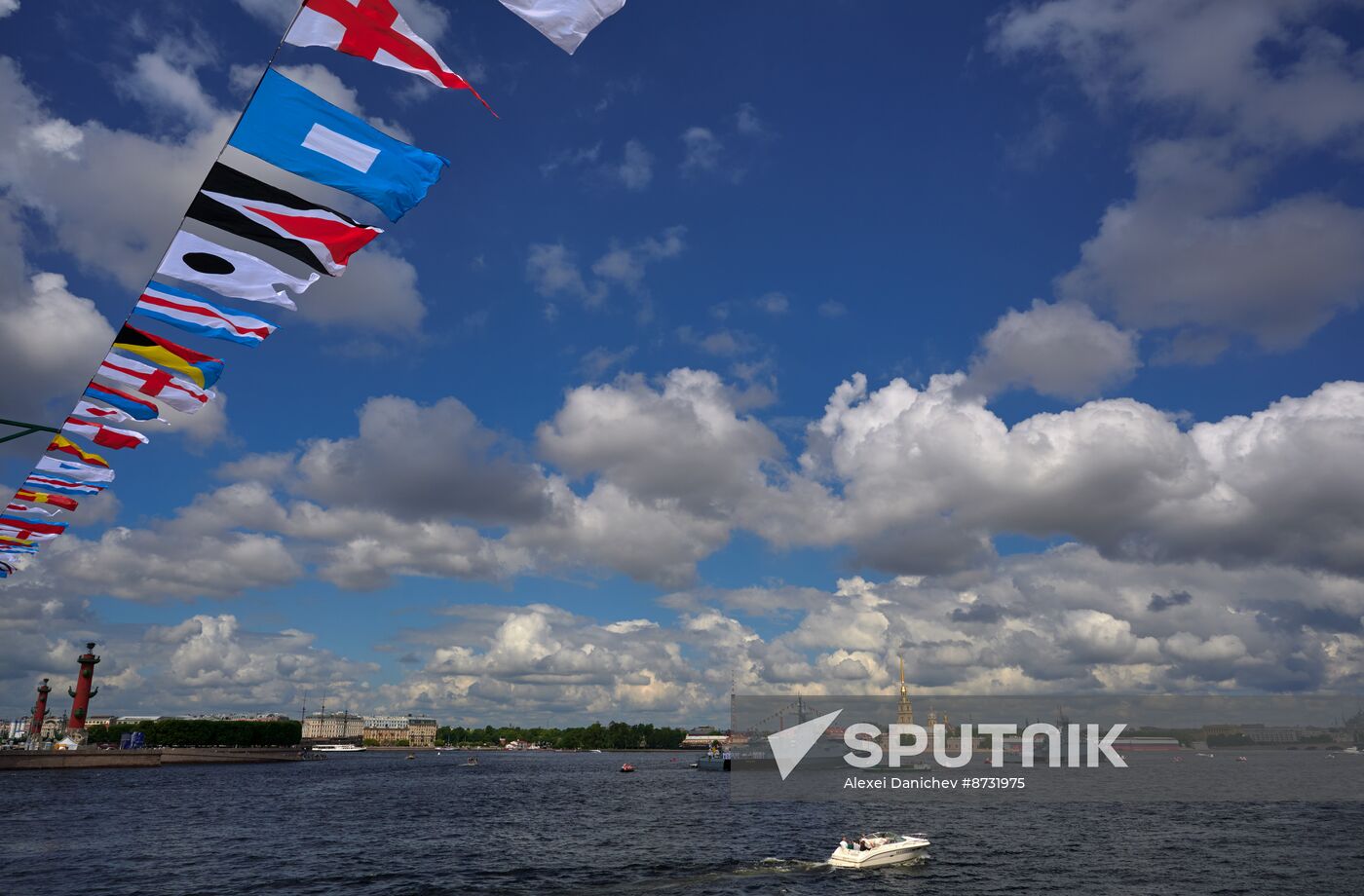 Russia Navy Day Preparations