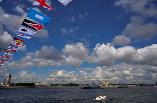 Russia Navy Day Preparations