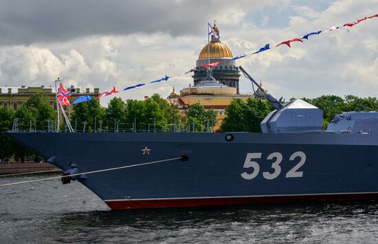 Russia Navy Day Preparations