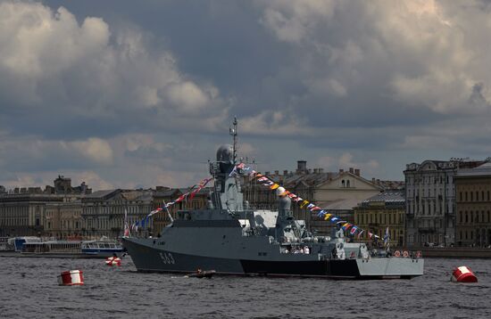 Russia Navy Day Preparations