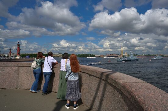 Russia Navy Day Preparations