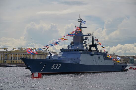 Russia Navy Day Preparations