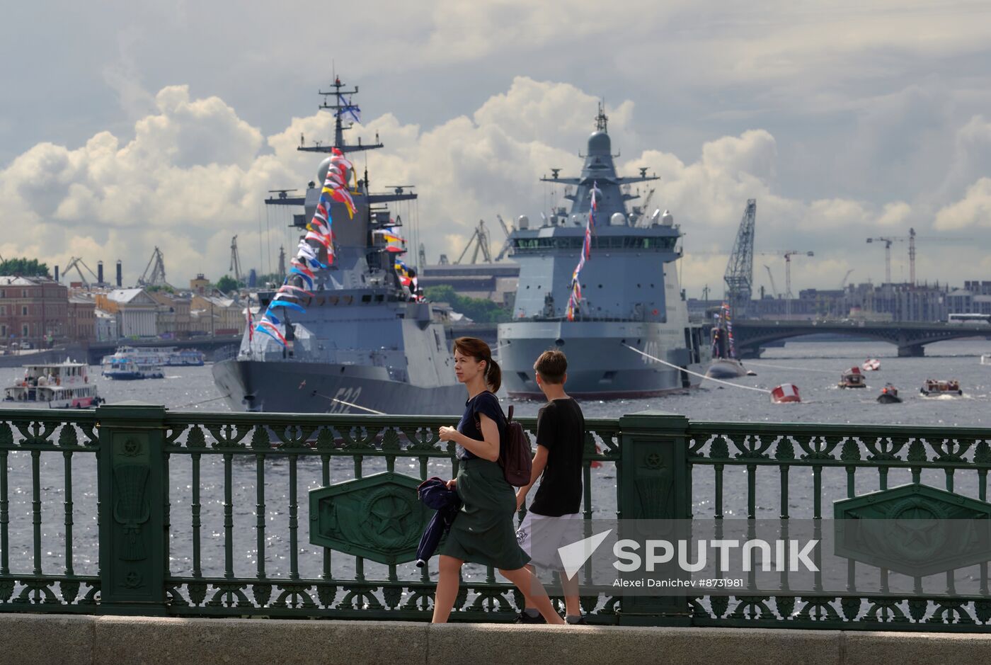 Russia Navy Day Preparations