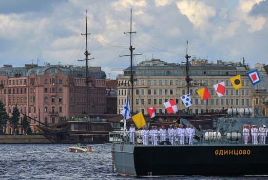 Russia Navy Day Preparations