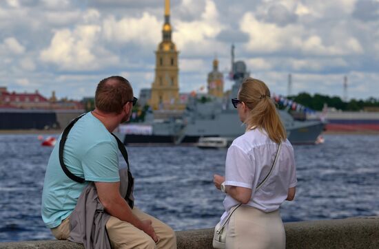 Russia Navy Day Preparations