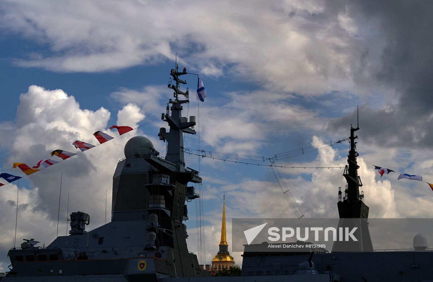 Russia Navy Day Preparations