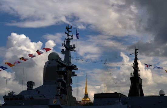 Russia Navy Day Preparations
