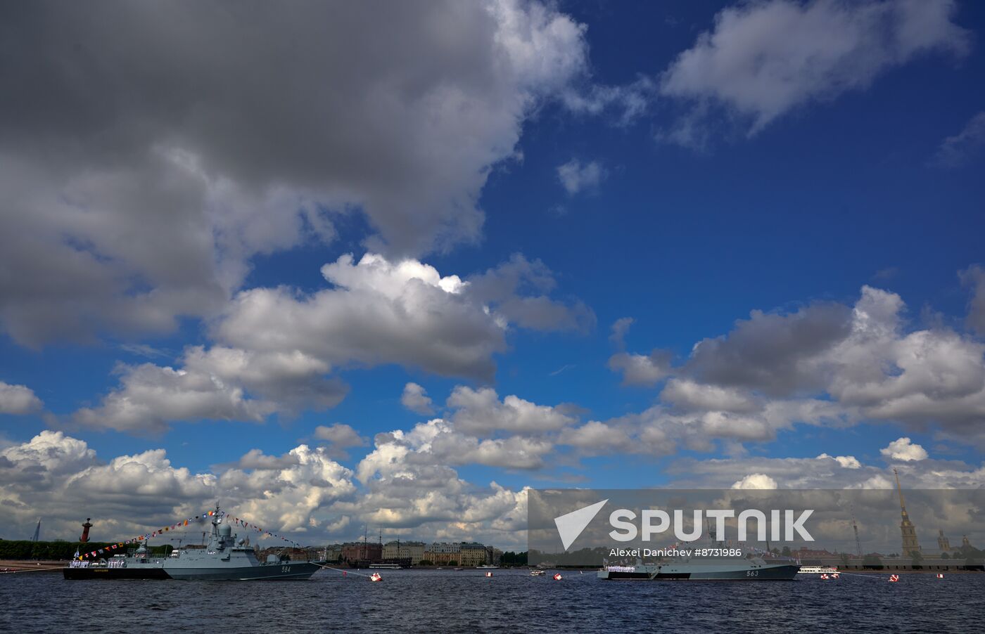 Russia Navy Day Preparations