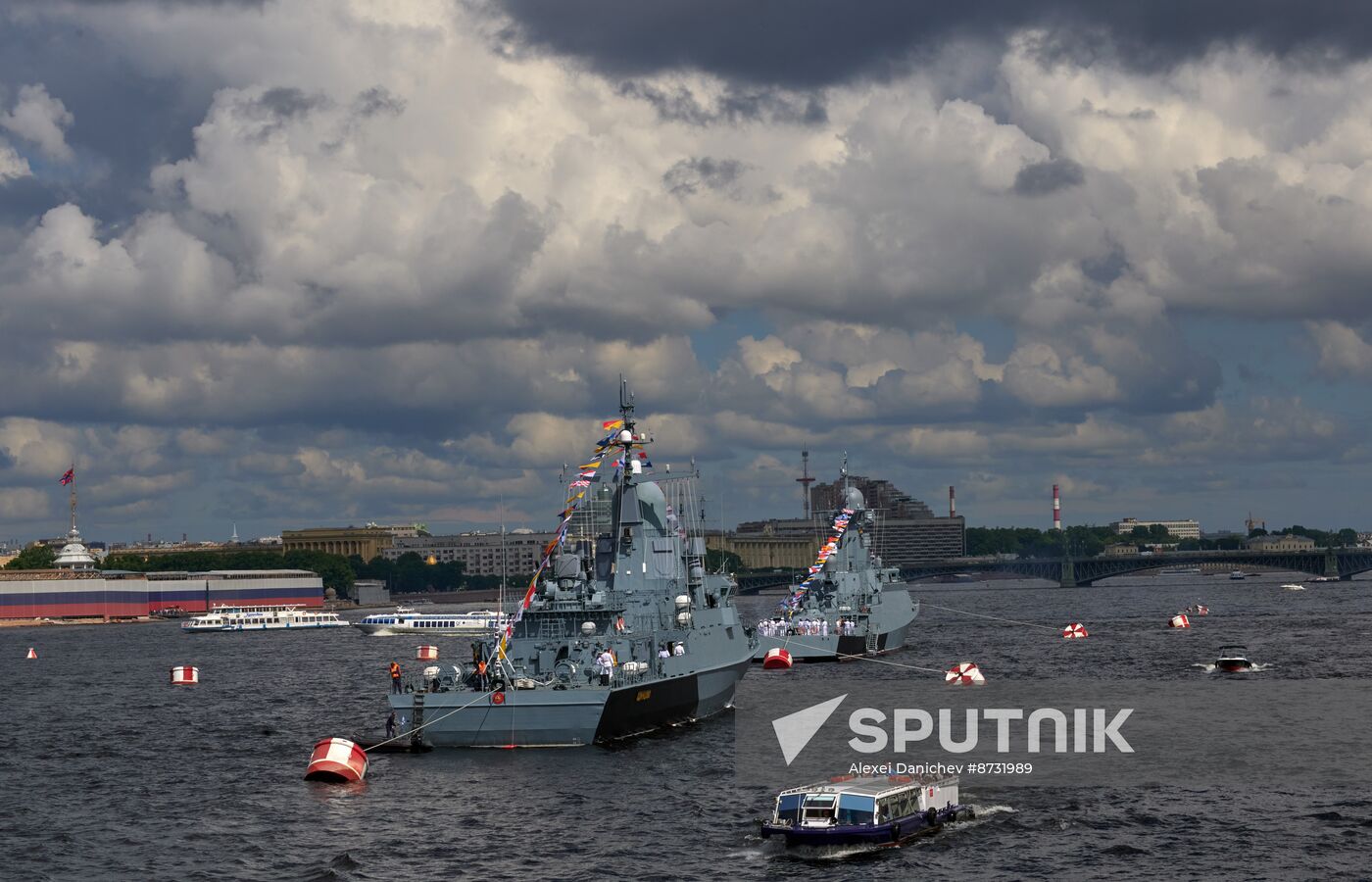 Russia Navy Day Preparations
