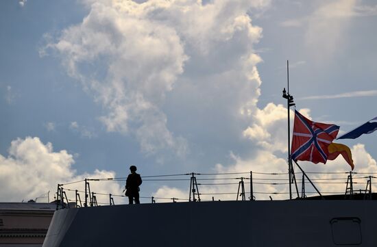 Russia Navy Day Preparations