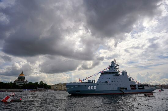 Russia Navy Day Preparations