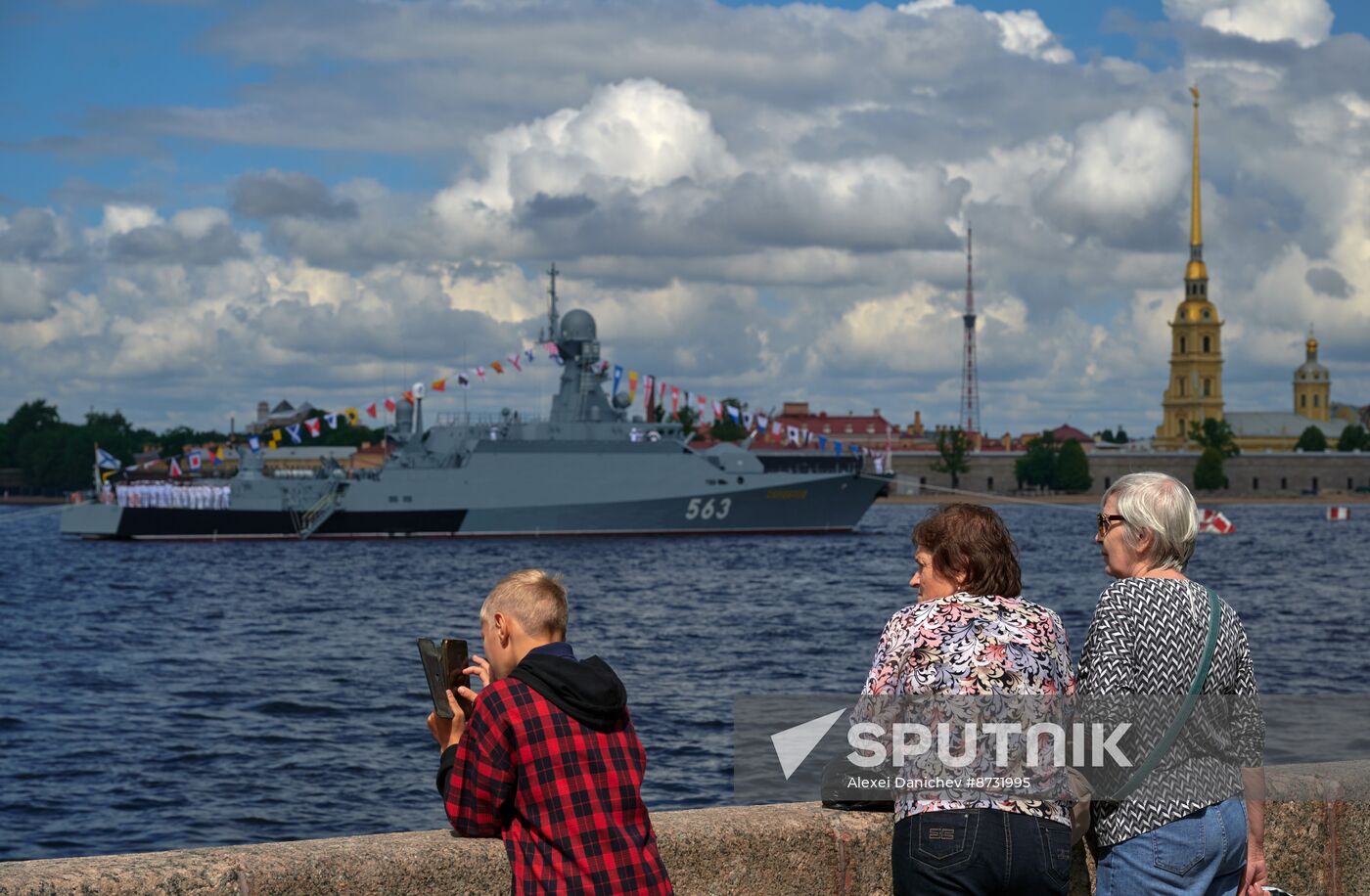 Russia Navy Day Preparations