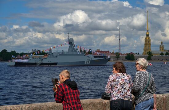 Russia Navy Day Preparations