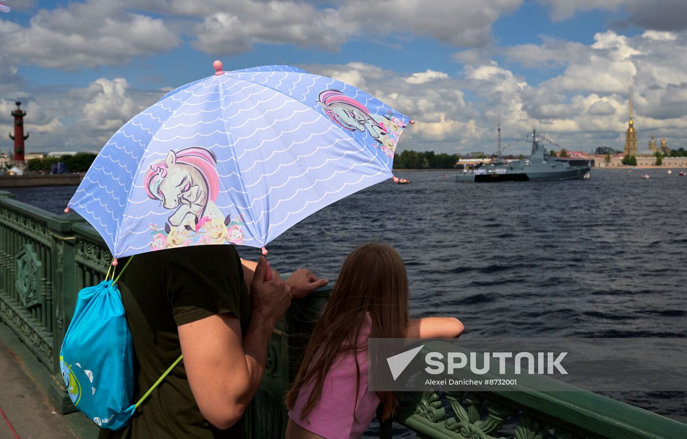 Russia Navy Day Preparations
