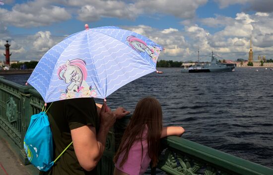 Russia Navy Day Preparations