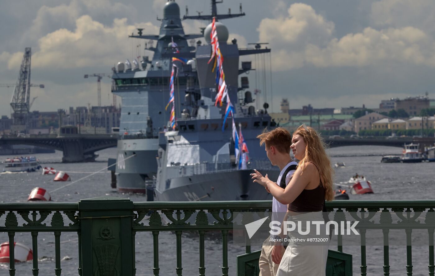Russia Navy Day Preparations