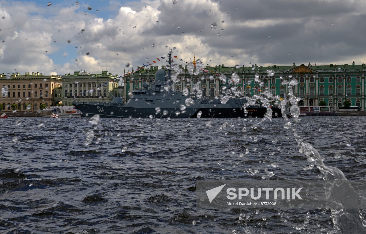 Russia Navy Day Preparations