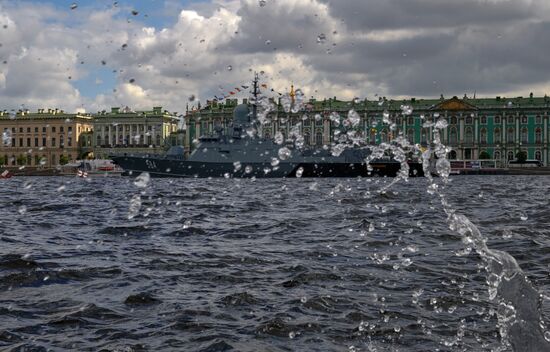 Russia Navy Day Preparations