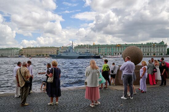 Russia Navy Day Preparations