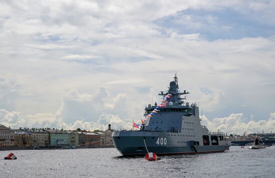 Russia Navy Day Preparations