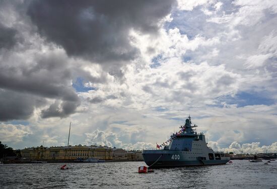 Russia Navy Day Preparations