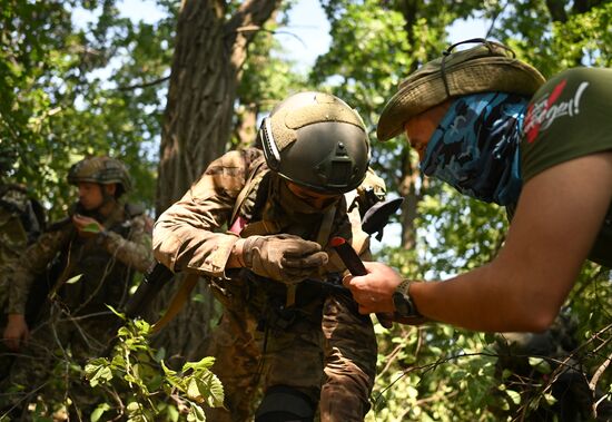 Russia Ukraine Military Operation Assault Units Tactical Medicine Training