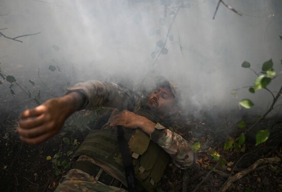 Russia Ukraine Military Operation Assault Units Tactical Medicine Training