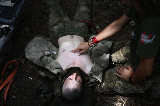 Russia Ukraine Military Operation Assault Units Tactical Medicine Training