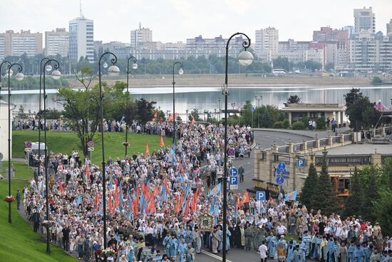 Russia Religion Our Lady of Kazan Icon Feast