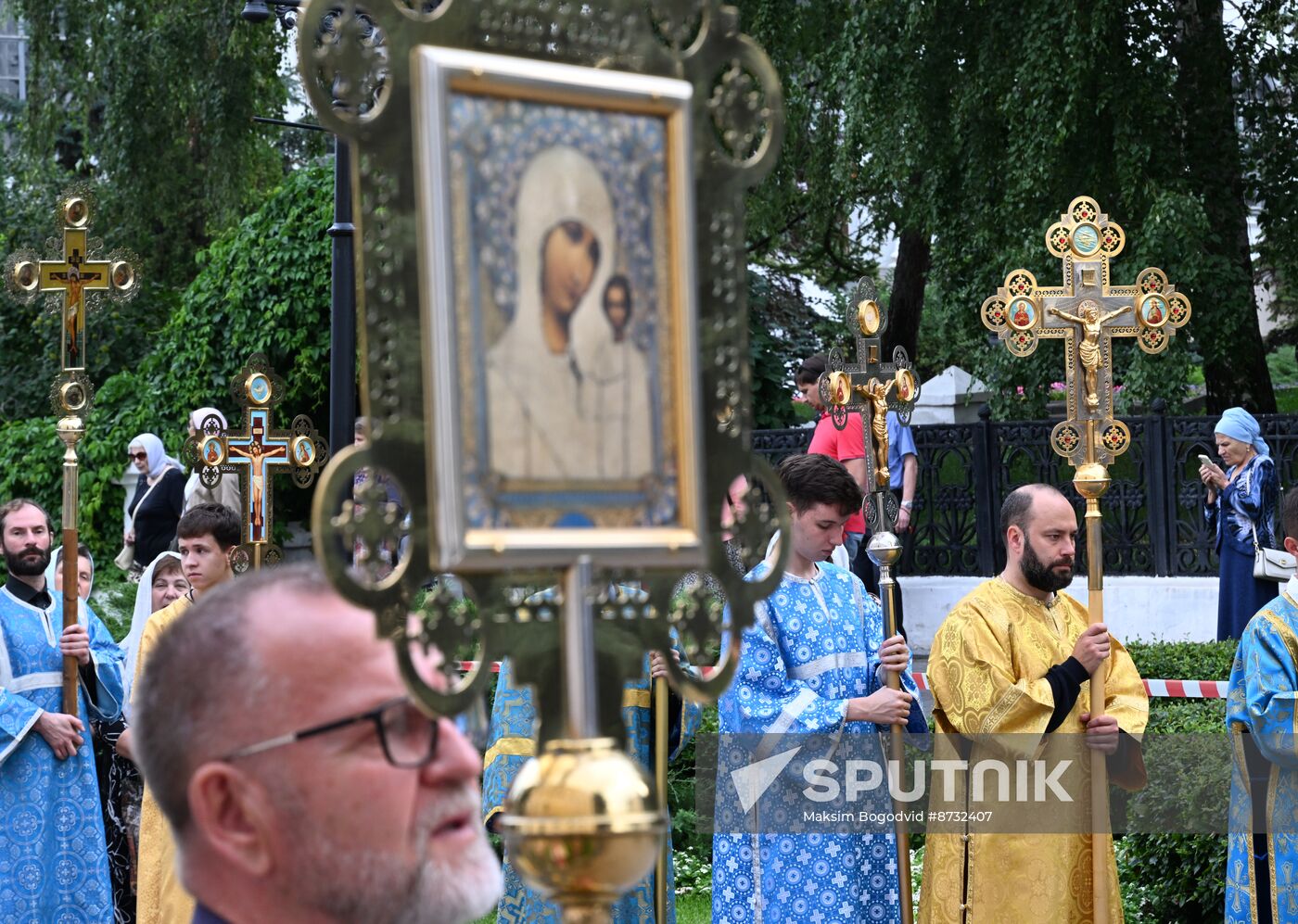 Russia Religion Our Lady of Kazan Icon Feast