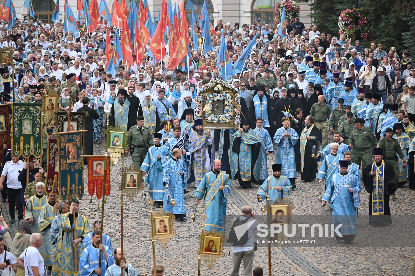 Russia Religion Our Lady of Kazan Icon Feast