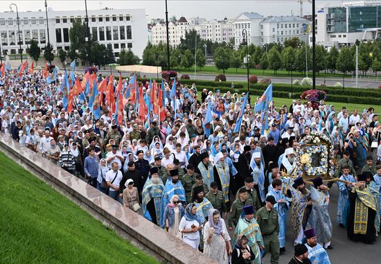 Russia Religion Our Lady of Kazan Icon Feast