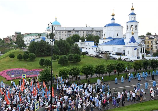 Russia Religion Our Lady of Kazan Icon Feast