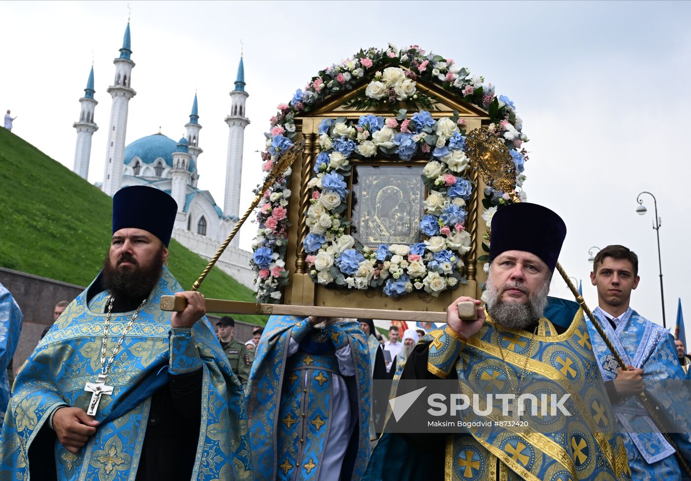 Russia Religion Our Lady of Kazan Icon Feast