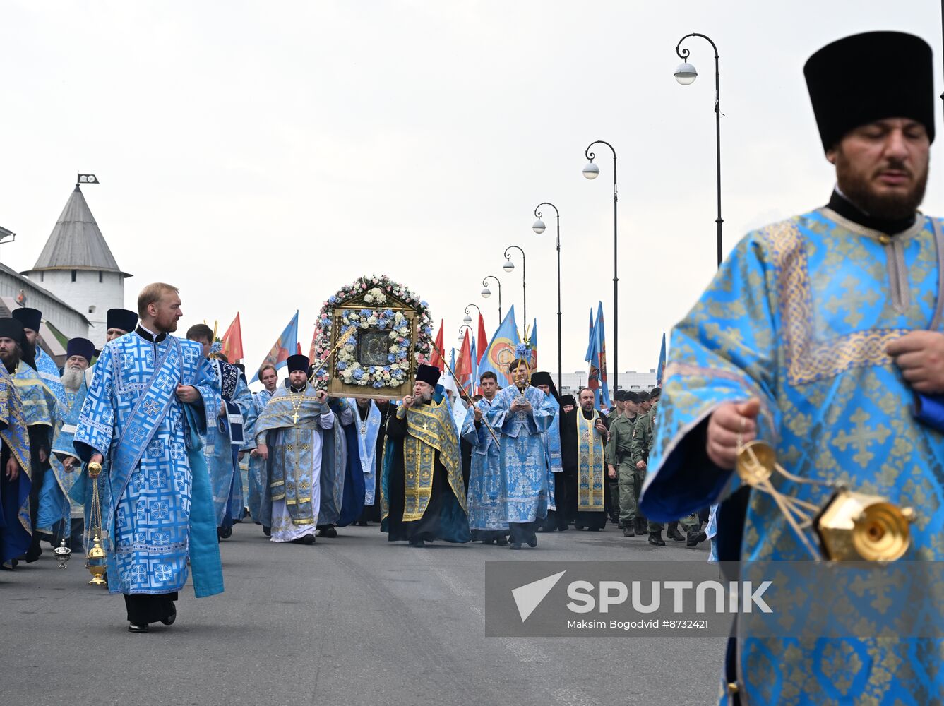 Russia Religion Our Lady of Kazan Icon Feast