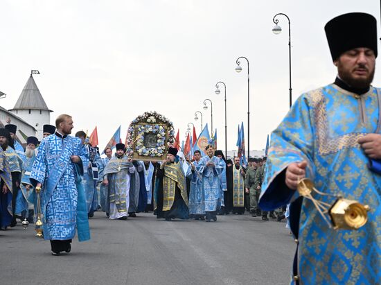 Russia Religion Our Lady of Kazan Icon Feast