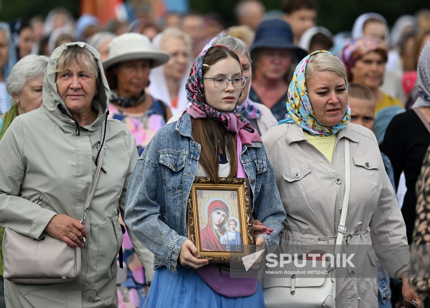 Russia Religion Our Lady of Kazan Icon Feast