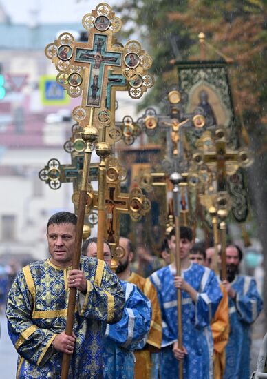 Russia Religion Our Lady of Kazan Icon Feast