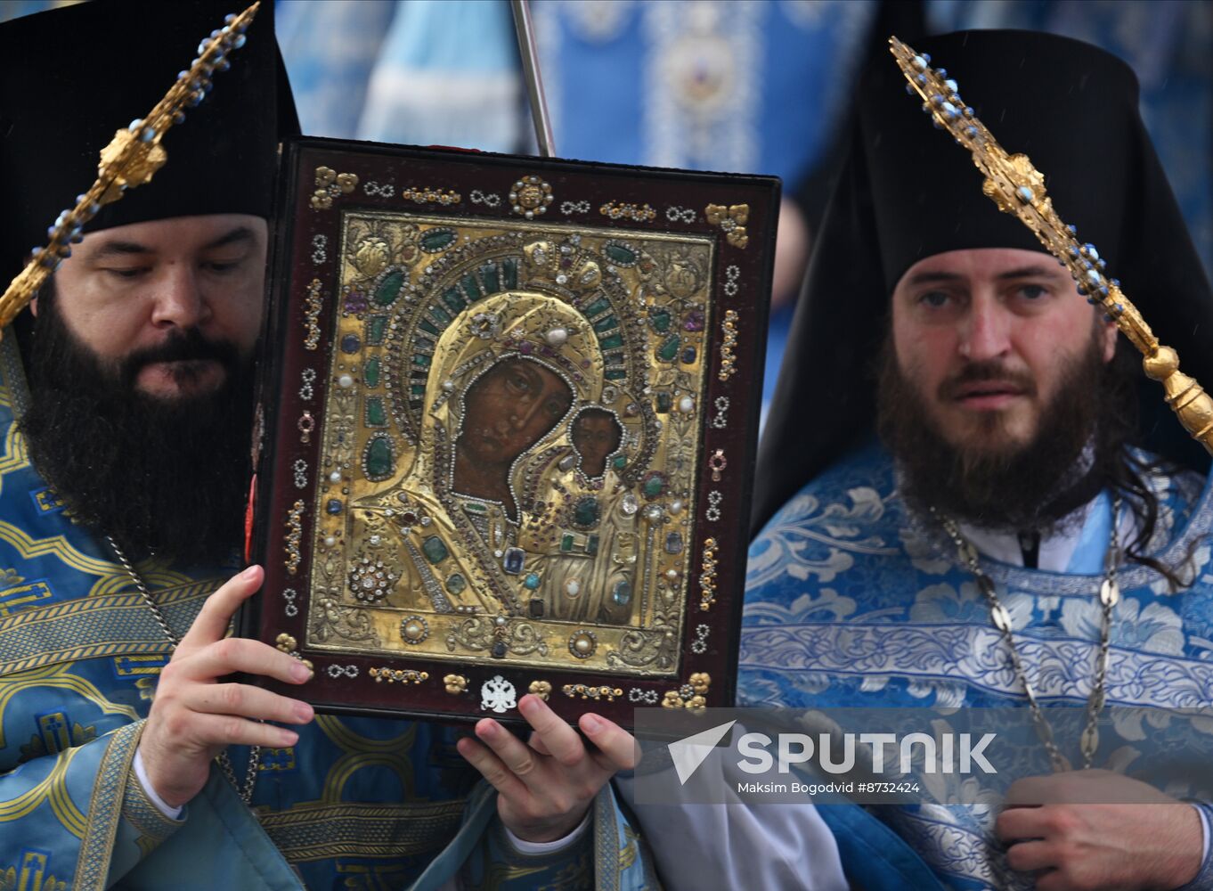 Russia Religion Our Lady of Kazan Icon Feast