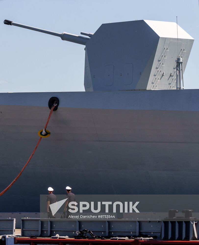 Russia China Navy Day Preparations
