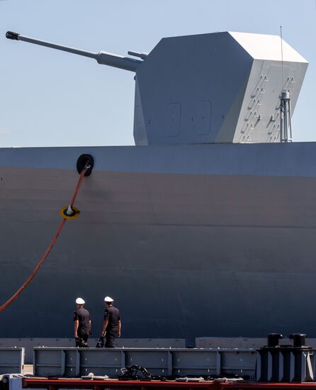 Russia China Navy Day Preparations