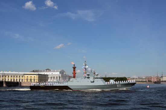 Russia Navy Day Parade Rehearsal